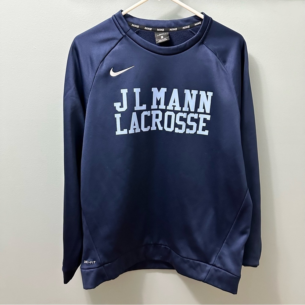 Nike Team Sweatshirt JL Mann Lacrosse women’s navy size large
